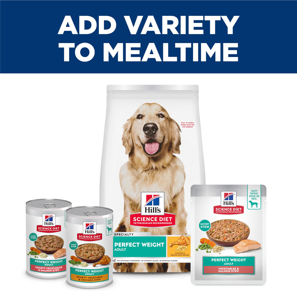 Hill's Science Diet stacked cans display for pantry storage convenience