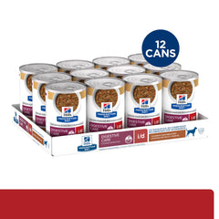HILL'S PRESCRIPTION DIET wet food texture close-up showing soft, digestible morsels