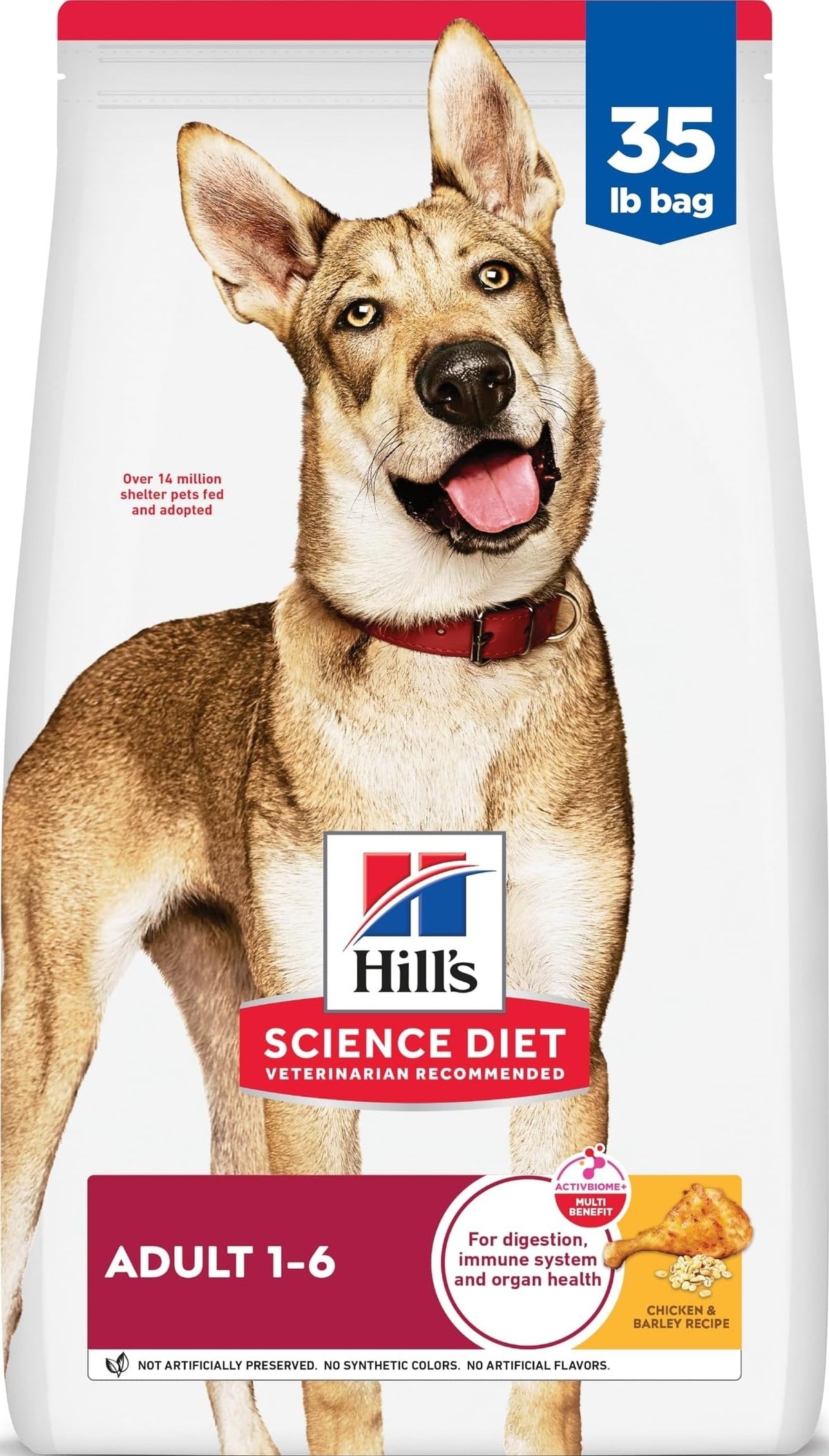 Hill's Science Diet front packaging showing product identity and benefits