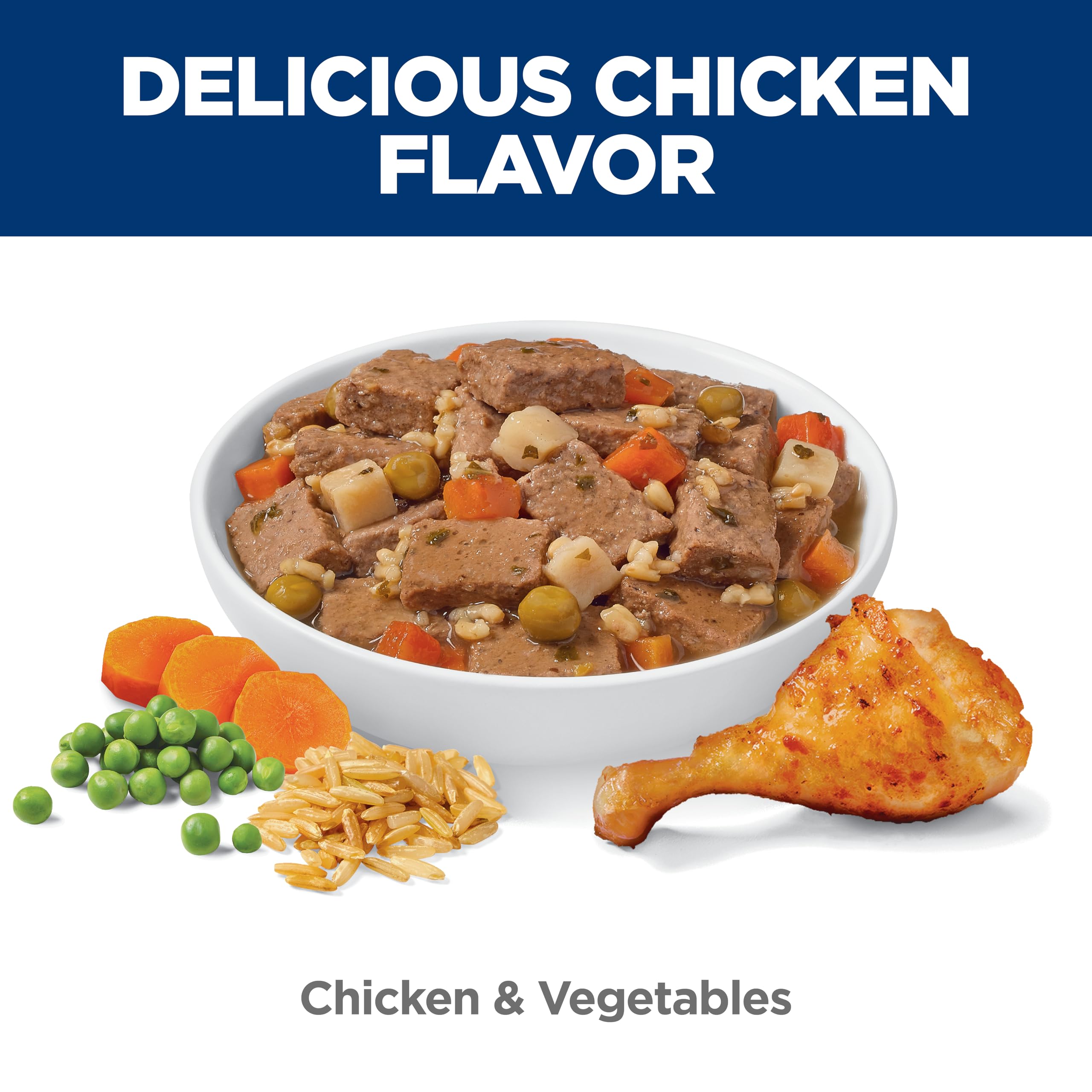 Hill's Science Diet visible peas and carrots demonstrating digestible vegetable nutrition