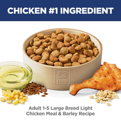 Hill's Science Diet bowl with portion size demonstrating weight control
