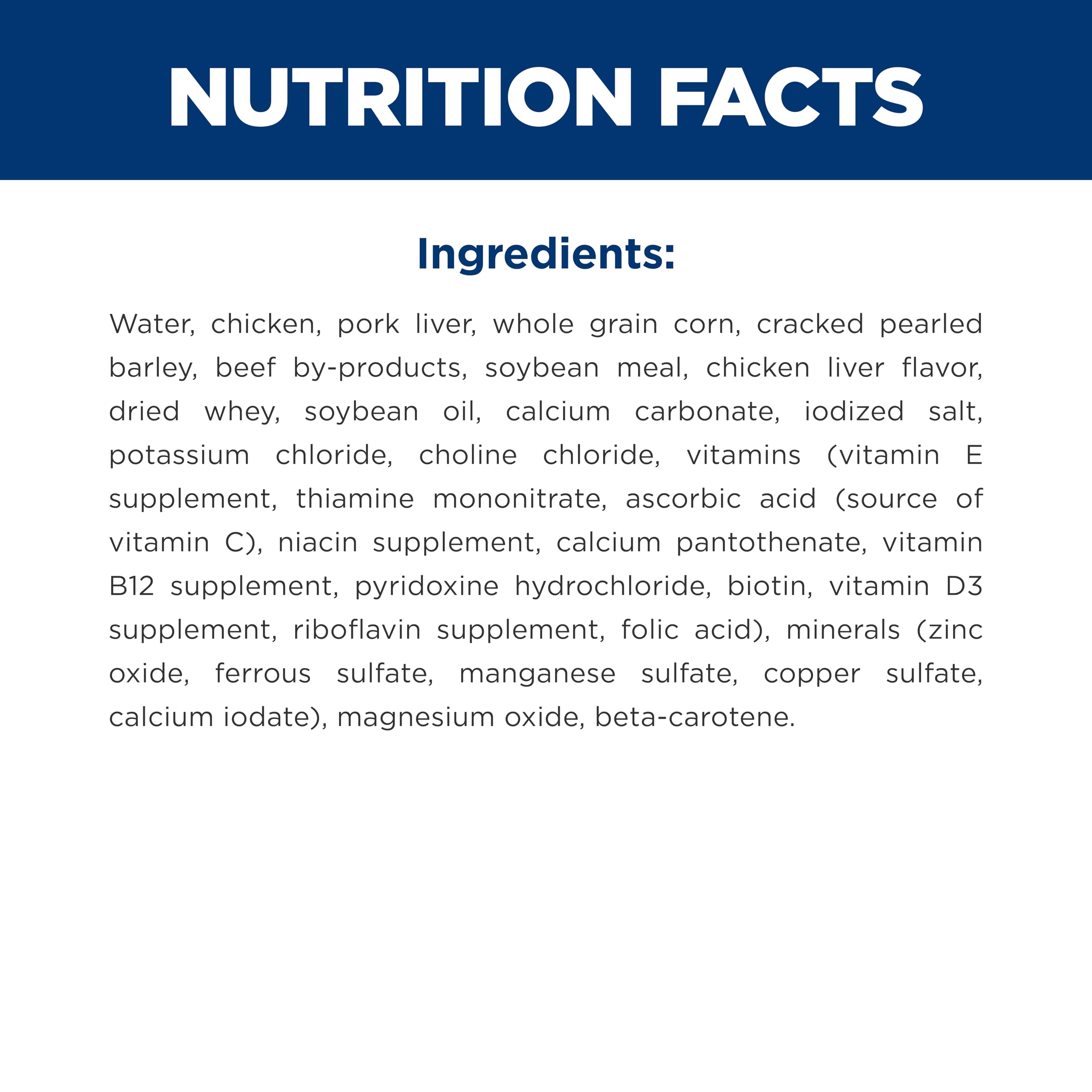Raw chicken and barley ingredients for Hill's Science Diet emphasizing quality protein