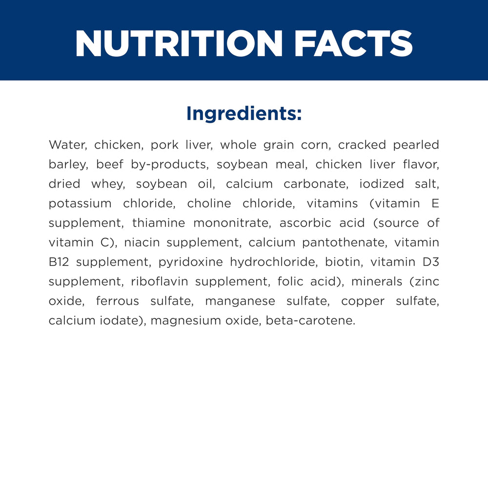 Raw chicken and barley ingredients for Hill's Science Diet emphasizing quality protein