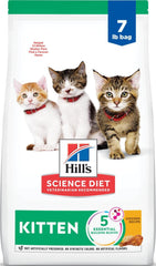Hill's Science Diet front packaging showing kitten nutrition benefits