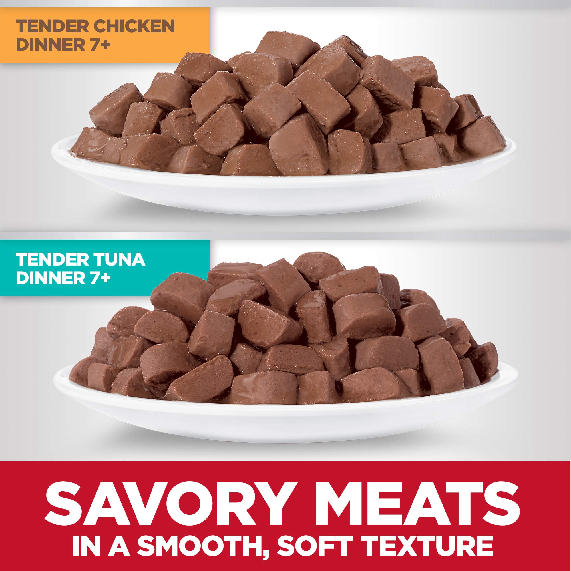 Hill's Science Diet pack beside a ruler showing pouch size and portion control