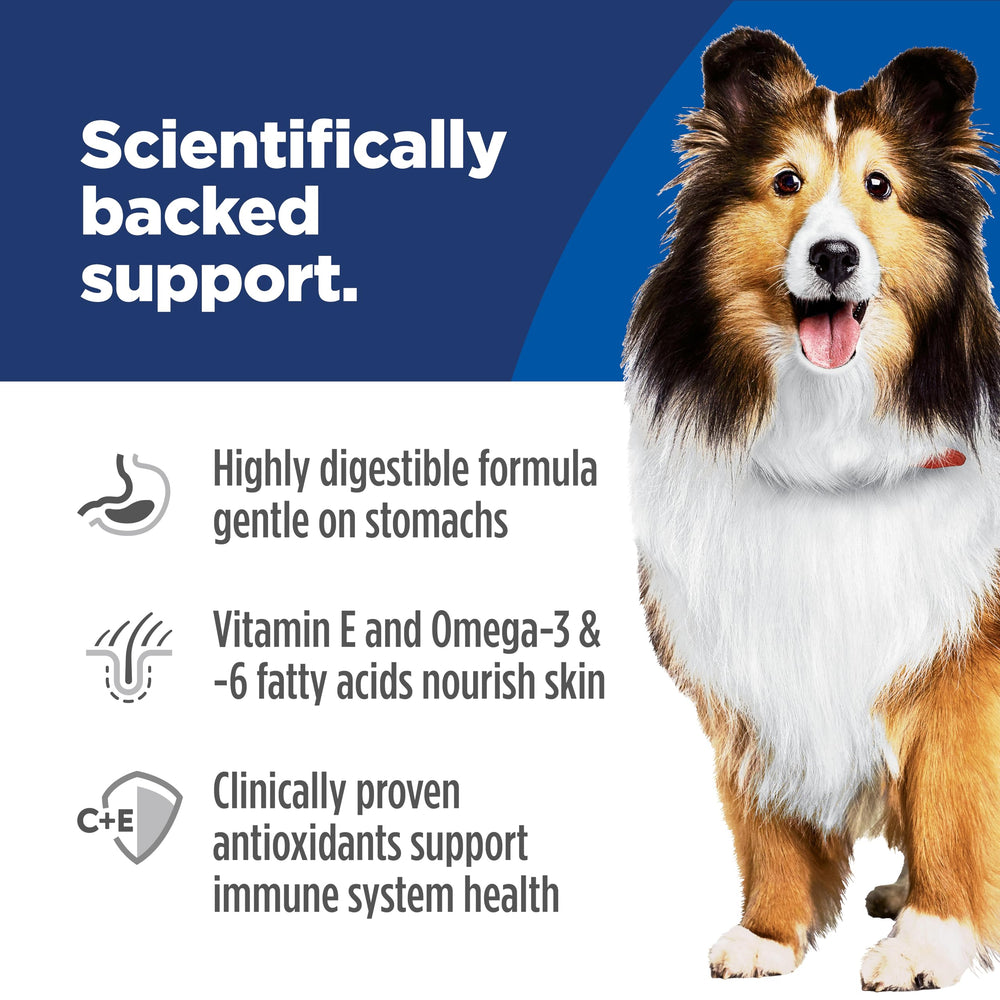Hill's Science Diet bag label detail showing guaranteed nutrient panel