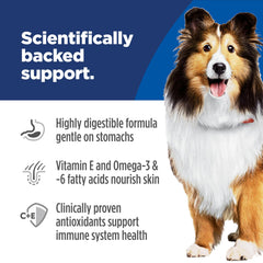 Hill's Science Diet bag label detail showing guaranteed nutrient panel