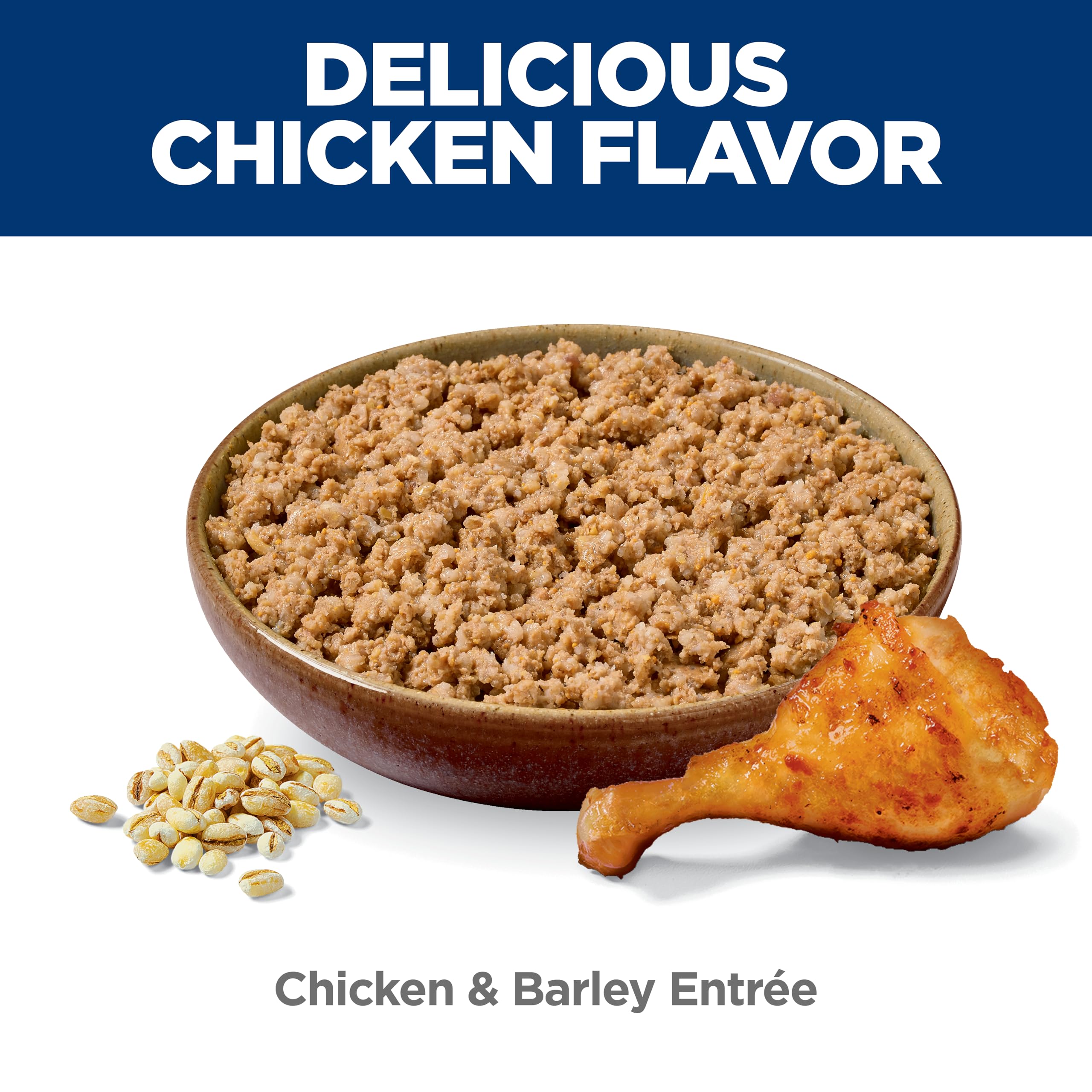 Hill's Science Diet poured over kibble to increase moisture and flavor