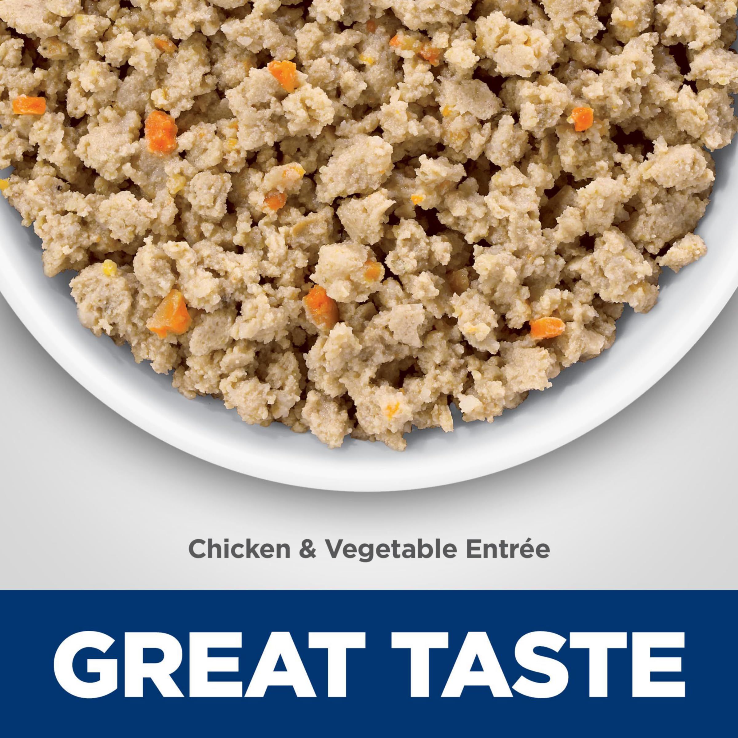 Hill's Science Diet chicken and vegetable close-up emphasizing natural ingredients