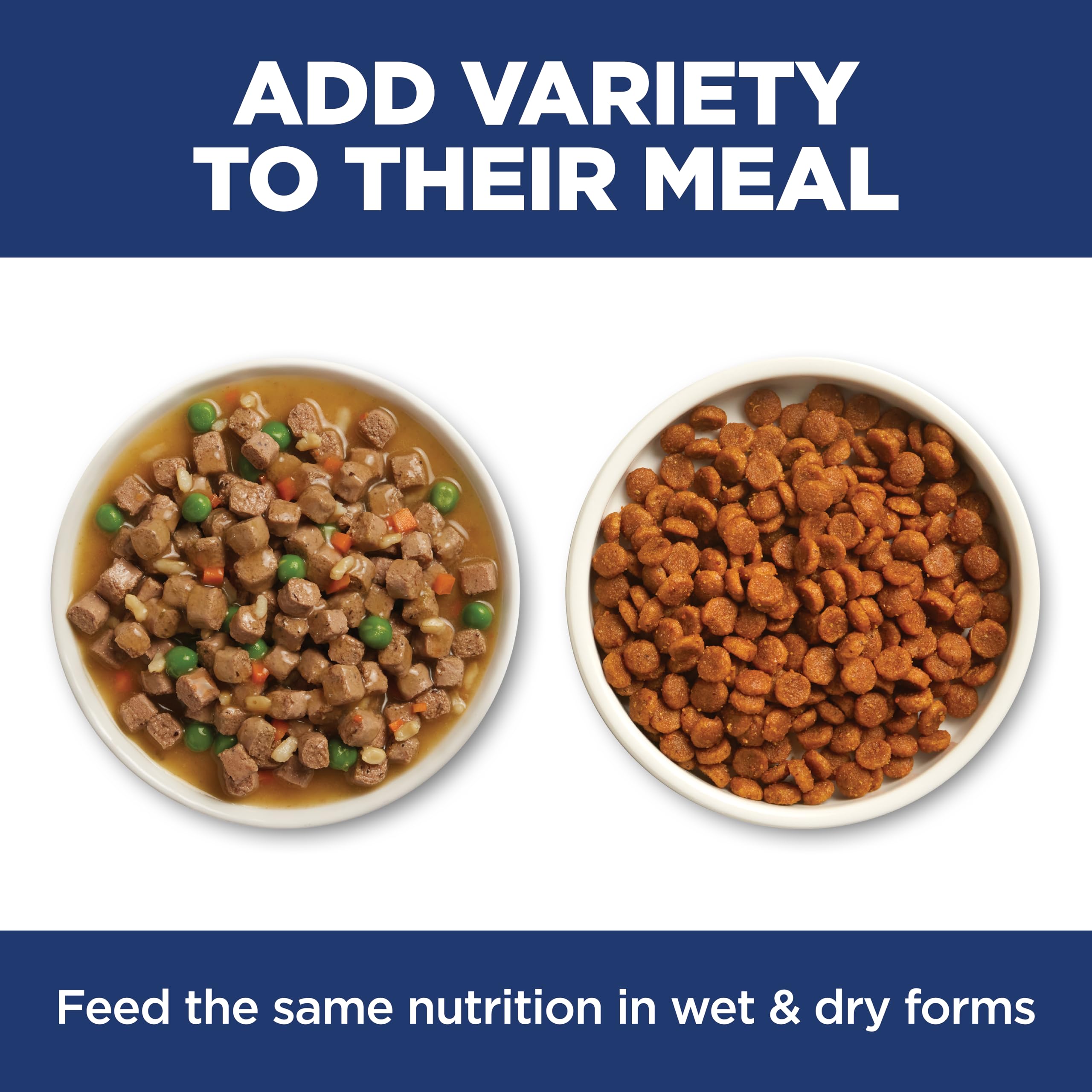 Veterinarian holding Hill's Science Diet can in clinical setting for trust