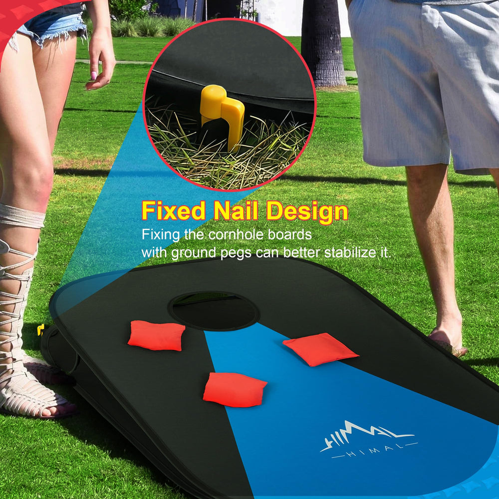 Himal board angle showing hole detail for consistent scoring and reliable play