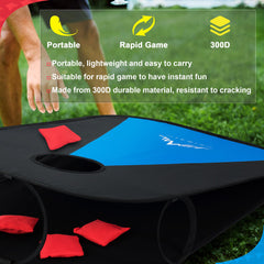 Himal cornhole set in use on beach for portable entertainment and social fun