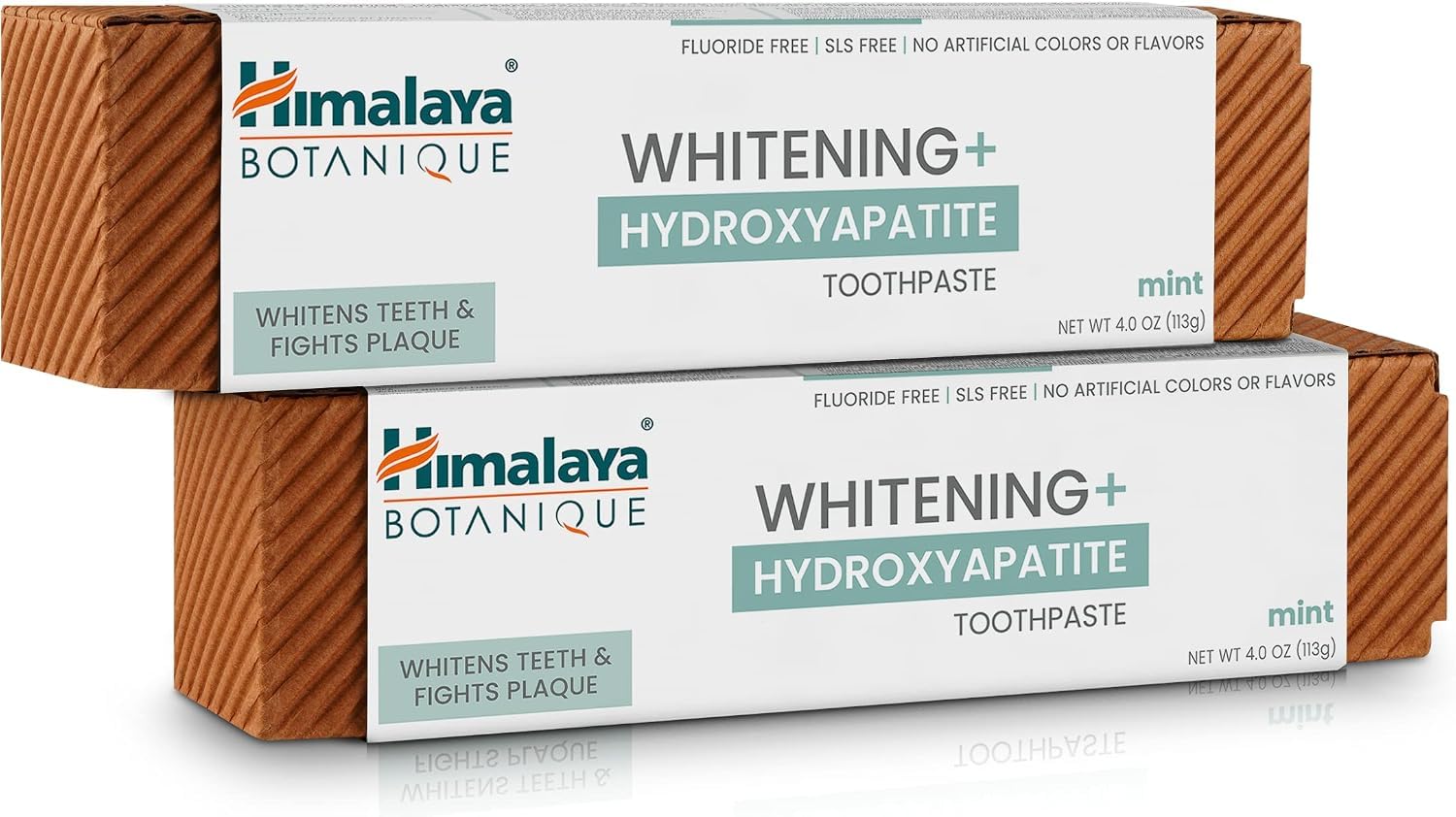 Himalaya front packaging showing mint toothpaste and two-tube value pack for consistent freshness