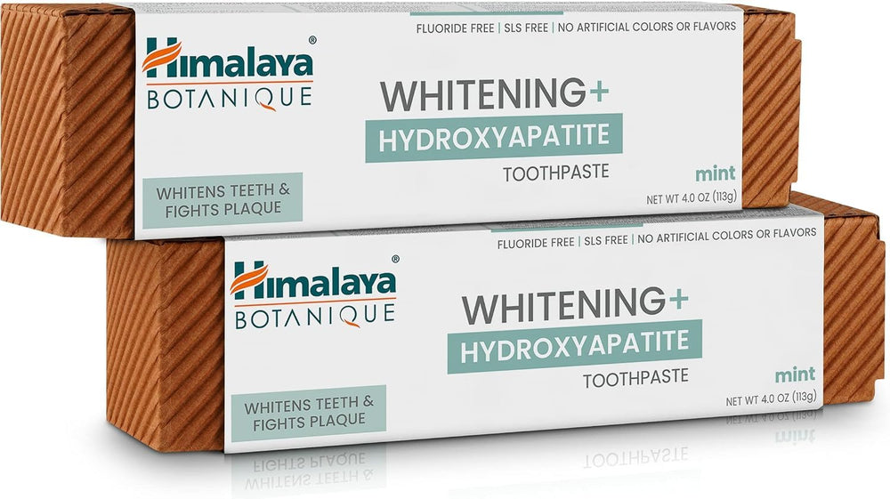Himalaya front packaging showing mint toothpaste and two-tube value pack for consistent freshness
