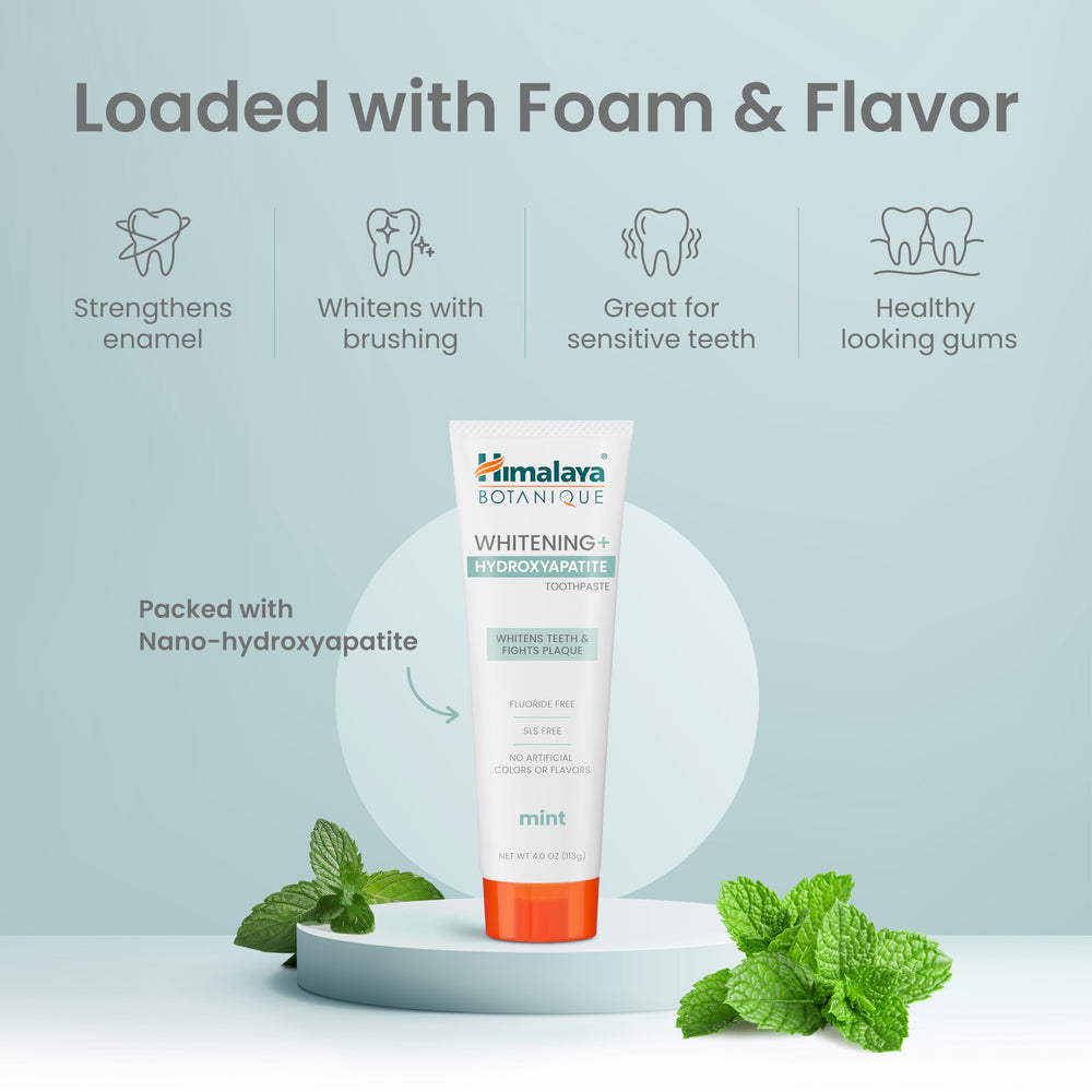 Himalaya ingredient focus with neem and pomegranate highlighting natural support
