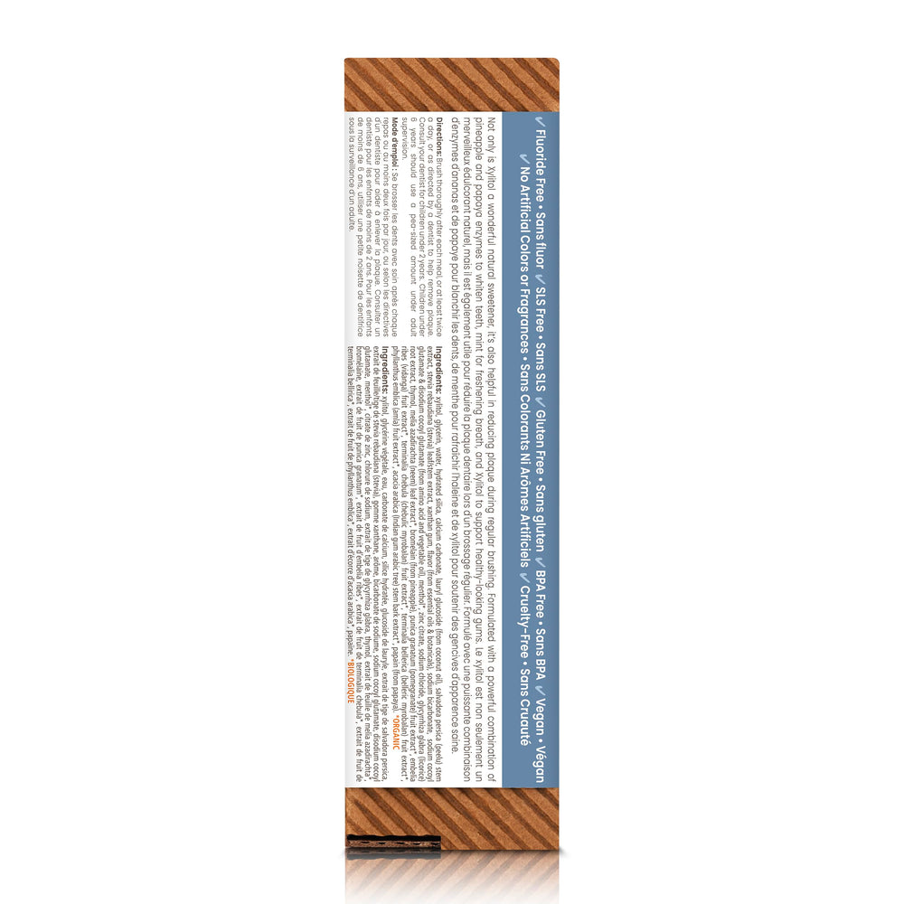 Himalaya tubes styled on bathroom counter conveying clean-label daily routine