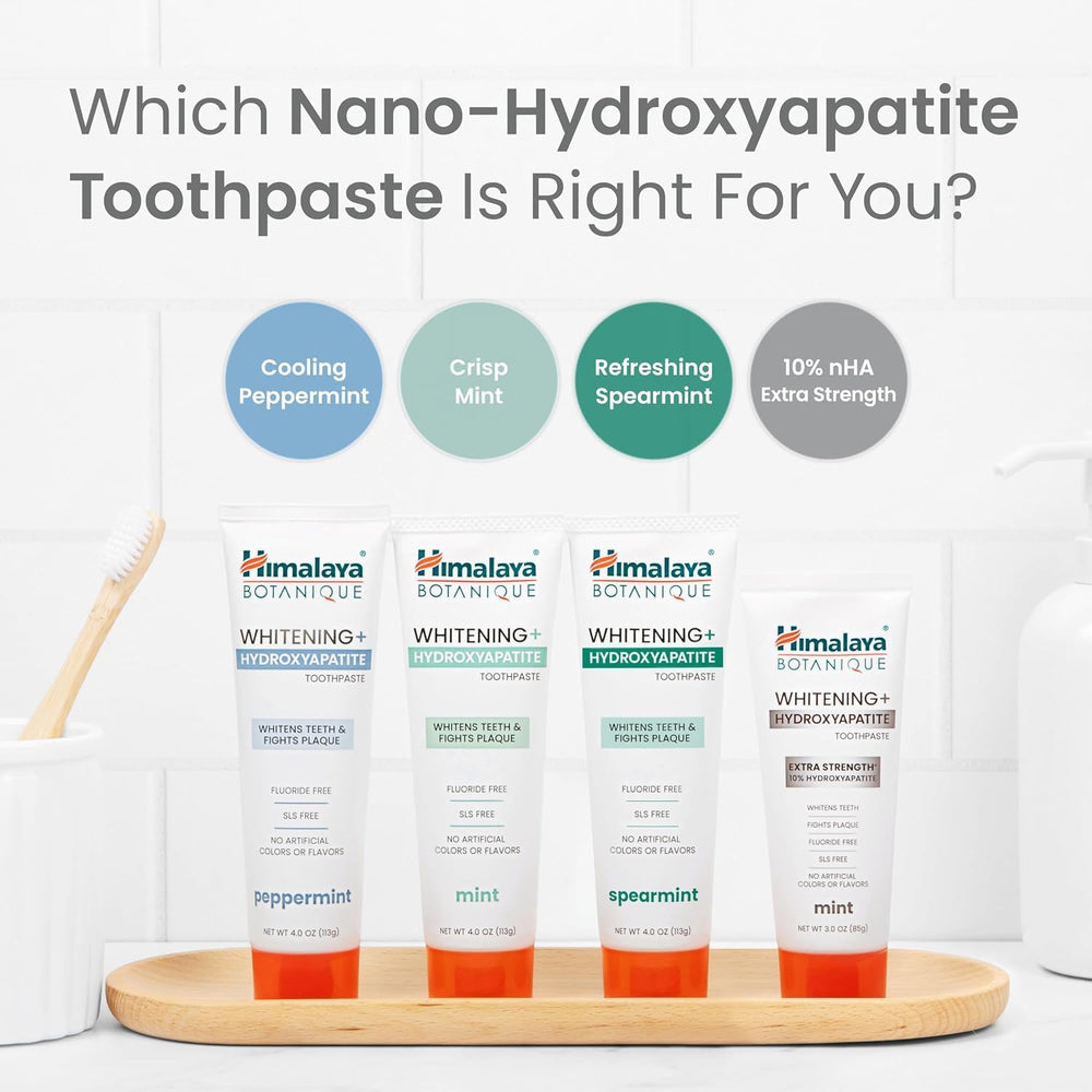 Himalaya tube held in hand for size comparison and convenient 4 oz travel-friendly portion