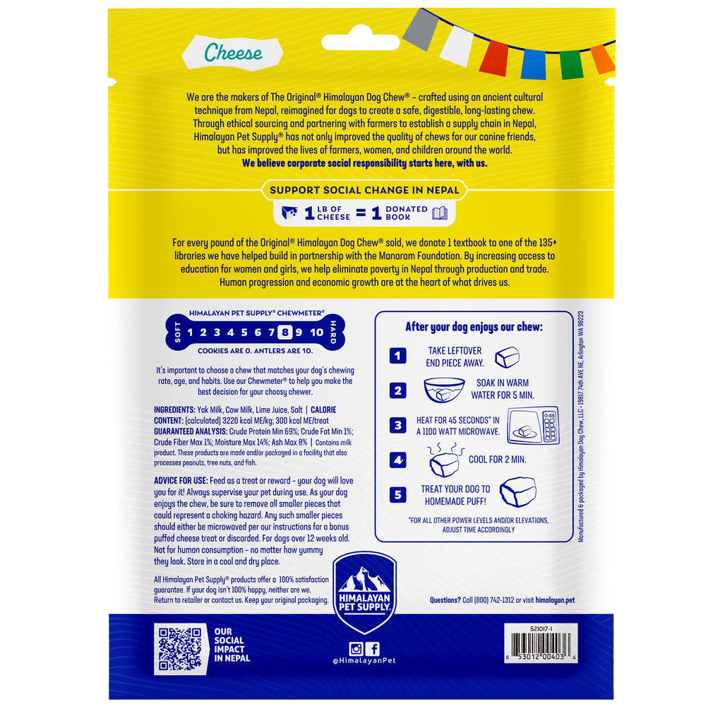 Dog relaxing with Himalayan Dog Chew in home setting illustrating calming chewing activity