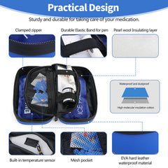 HIMDUZE open case with insulin pens inside organized for safe transport and quick access