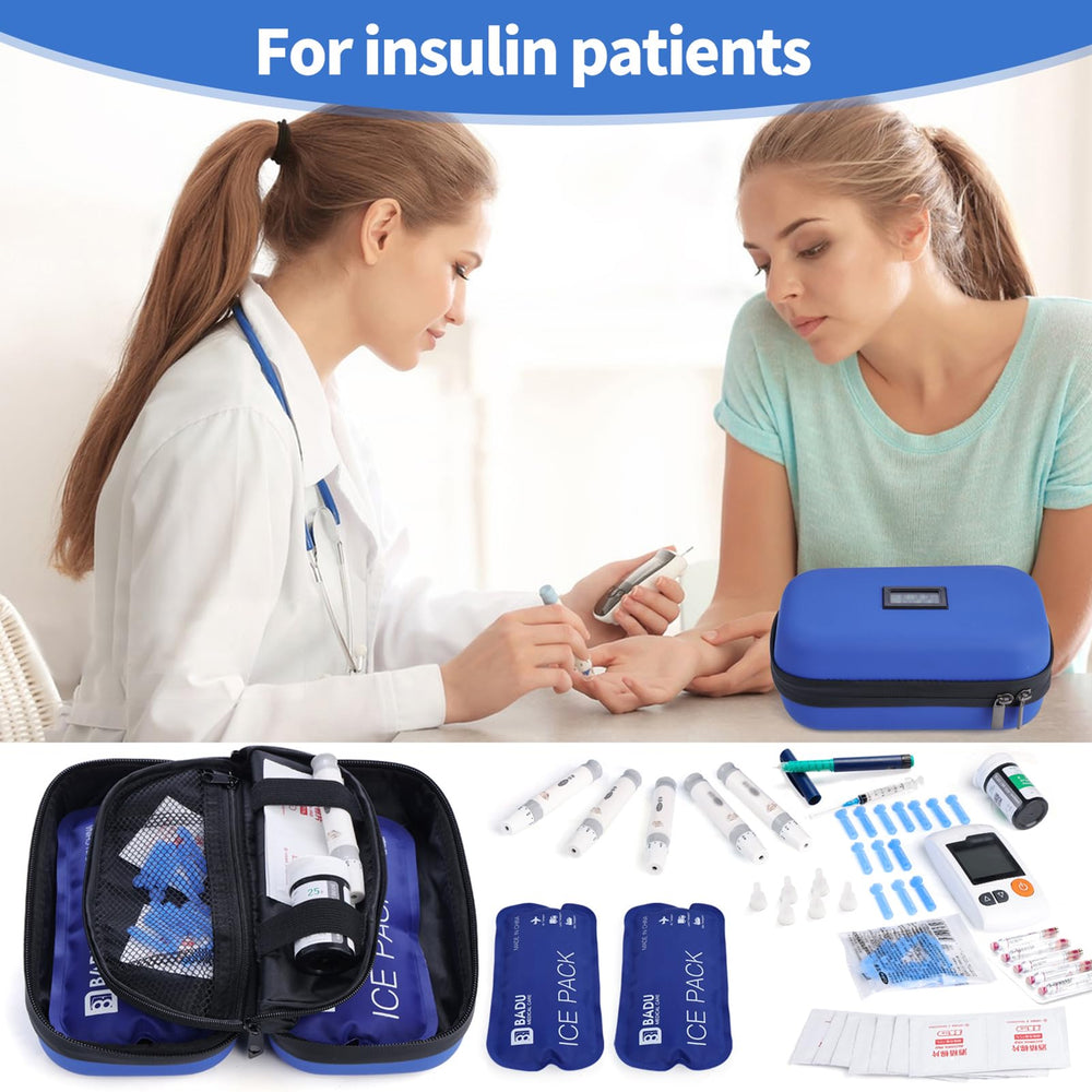 HIMDUZE cooler beside passport and phone to show compact size and travel convenience