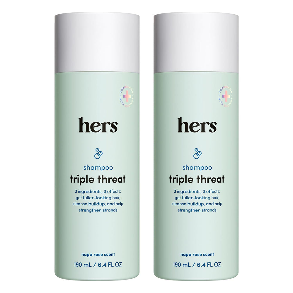 HIMS & HERS front packaging showing volume-boosting benefits