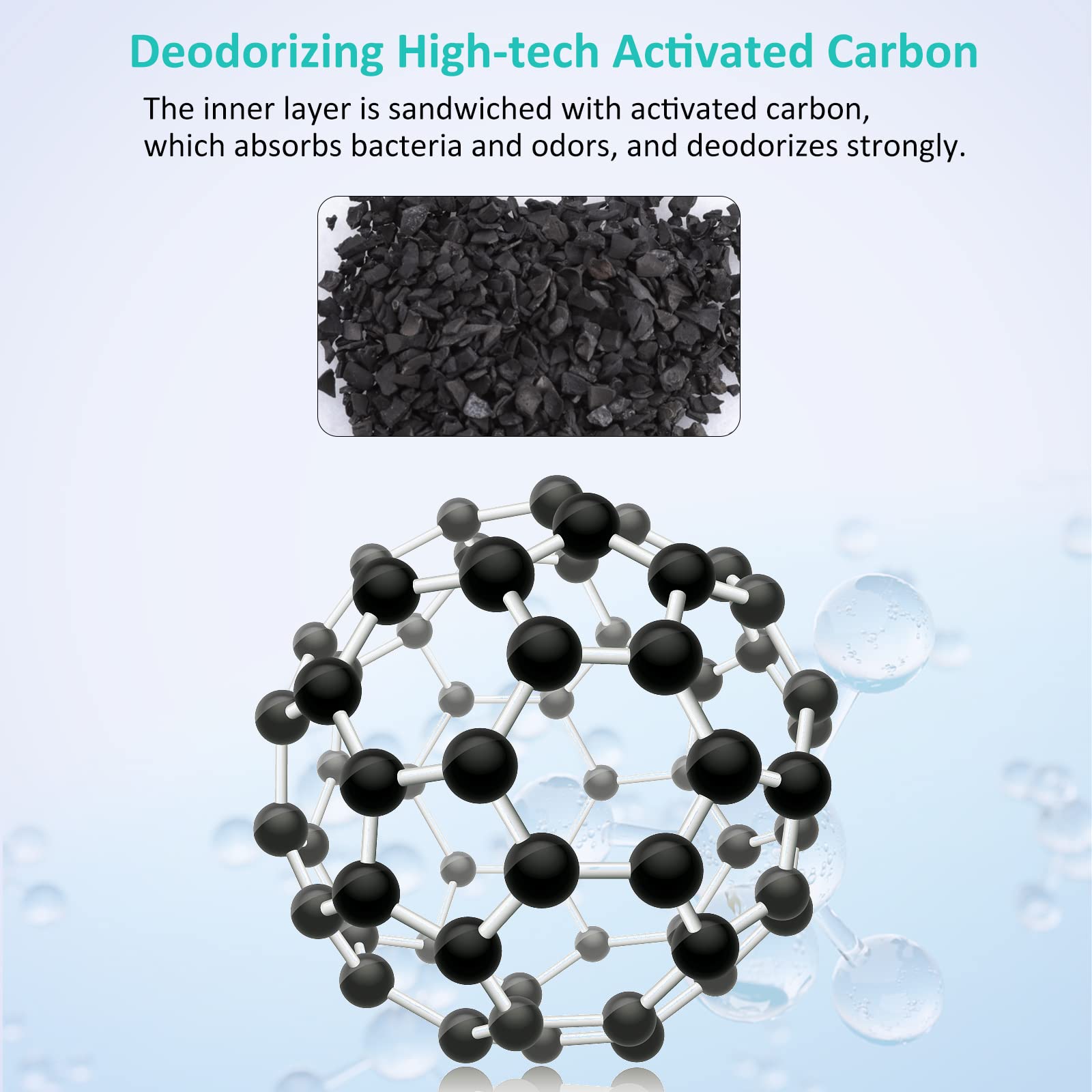 HiTauing visible activated carbon core in cartridge for odor and discoloration reduction benefit