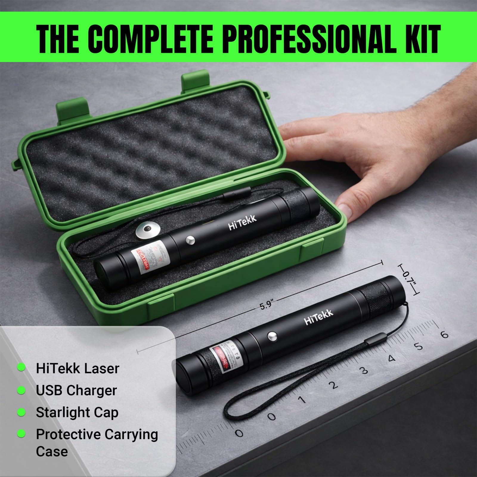 HiTekk textured cemented carbide body detail for durable grip