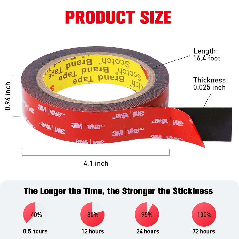 HitLights tape next to ruler showing 16.4 ft length and usable width