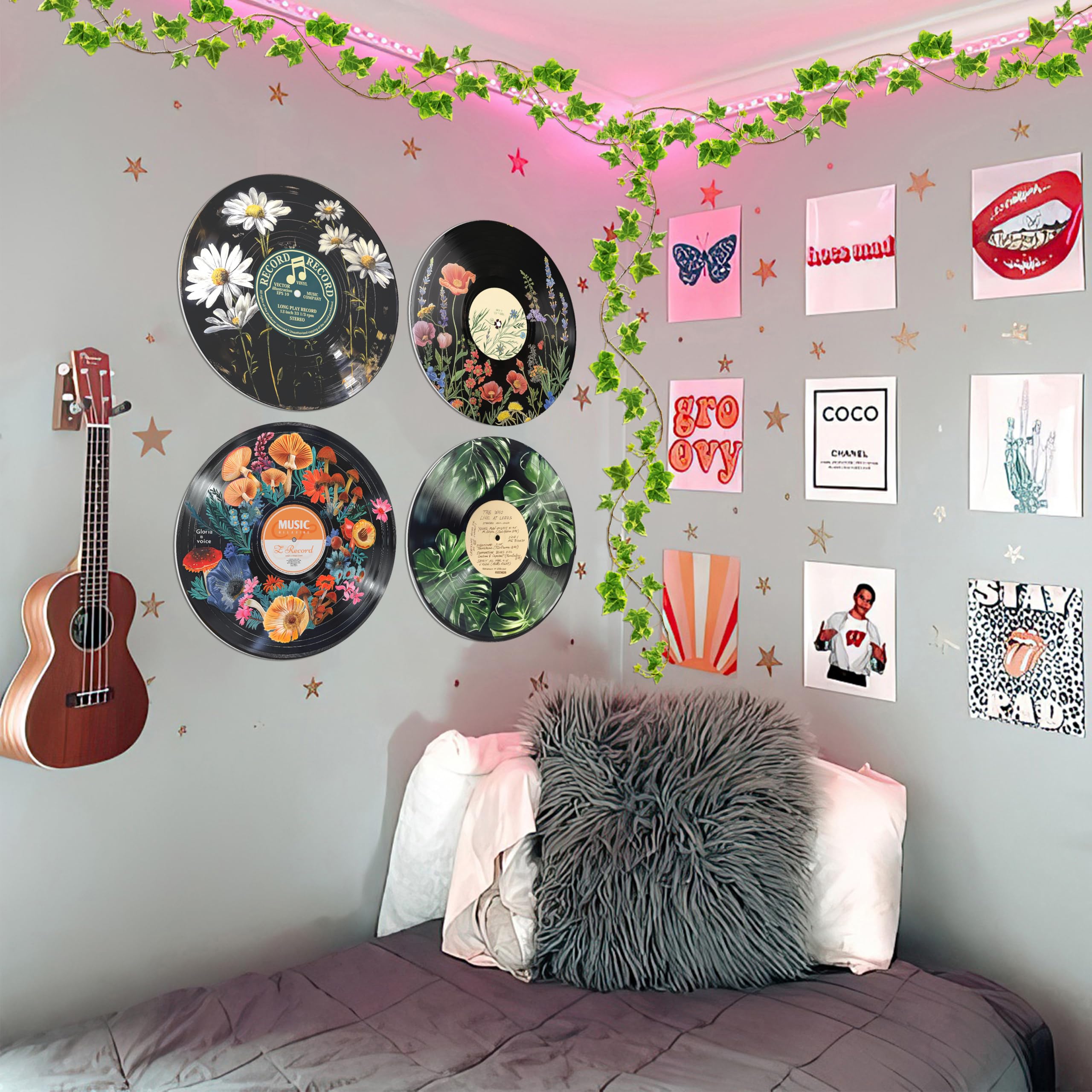 HK Studio posters next to a framed print for scale illustrating size and arrangement benefit