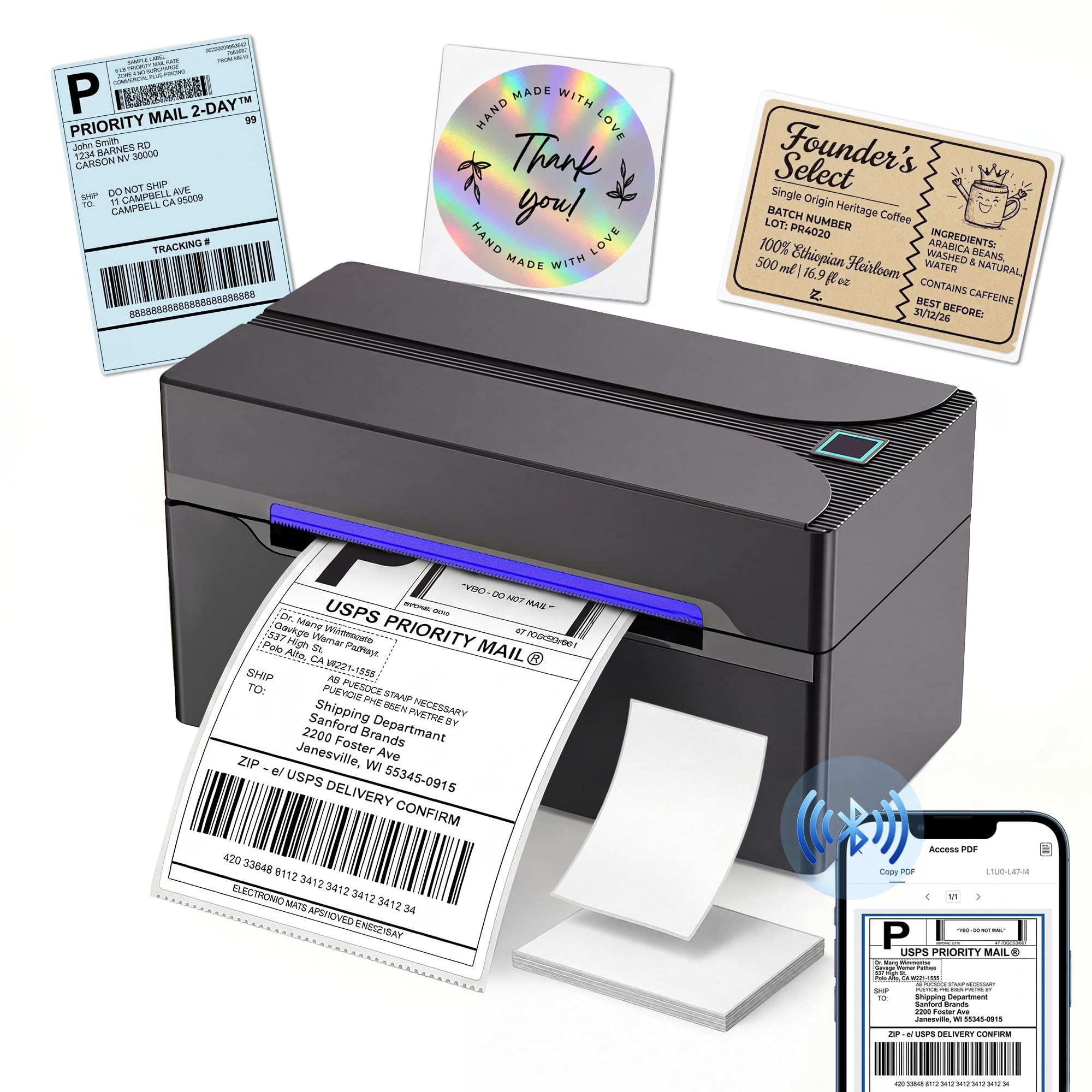 HKHKPI front view of printer showing compact design and easy setup benefit