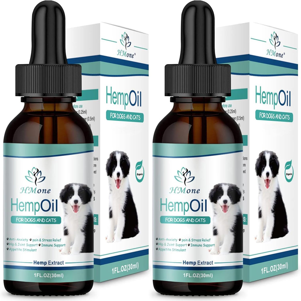 HMone front packaging showing two bottles and label for clear product ID and benefits