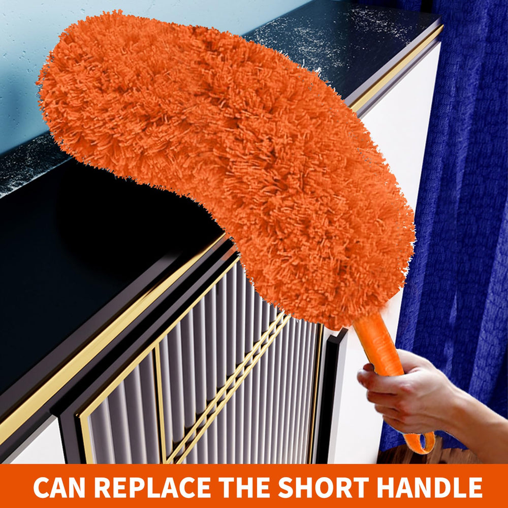 Hohoky short handle with interchangeable heads for car and sofa use