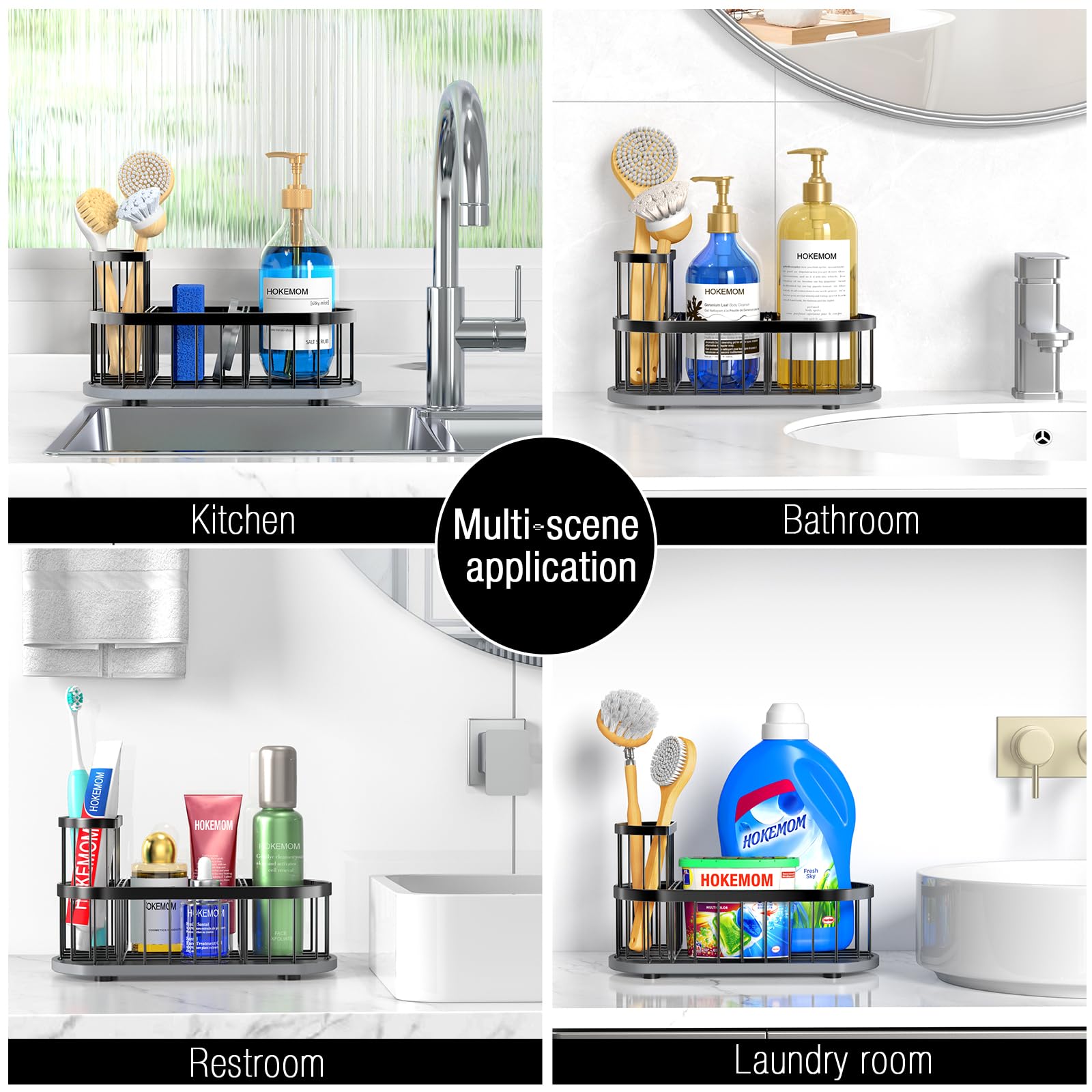 HOKEMOM on kitchen counter in use keeping countertop tidy benefit