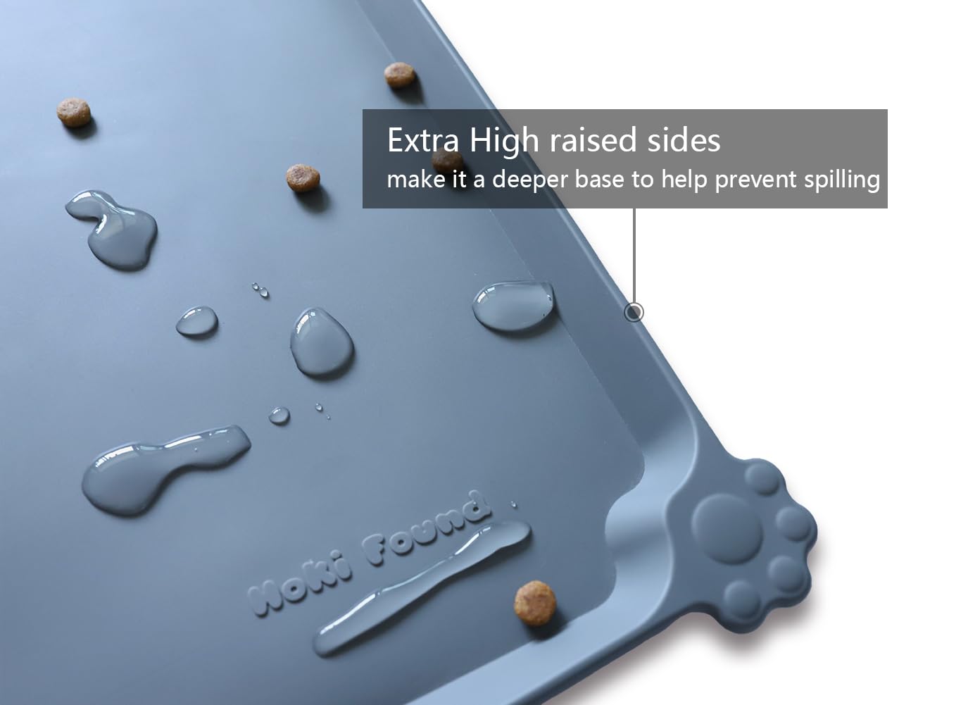 Hoki Found silicone close-up texture showing durable non-toxic grip