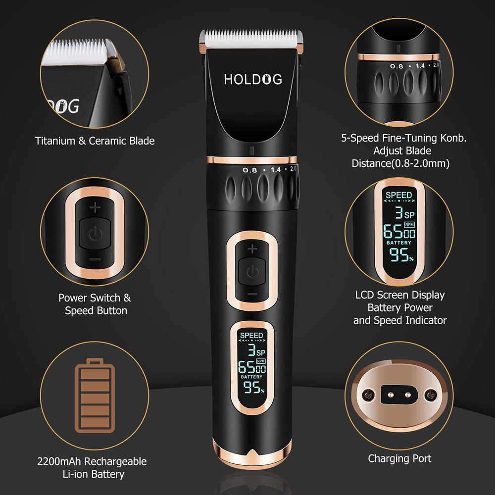HOLDOG titanium-ceramic blade close-up demonstrating smooth cutting and durability