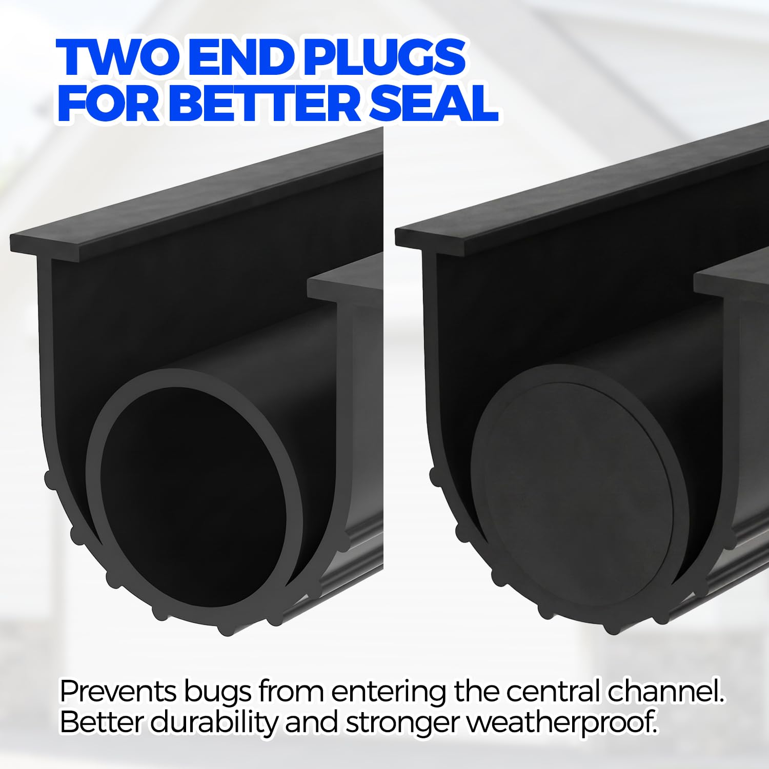 Holikme end plug detail demonstrating secure fit and anti-shift benefit