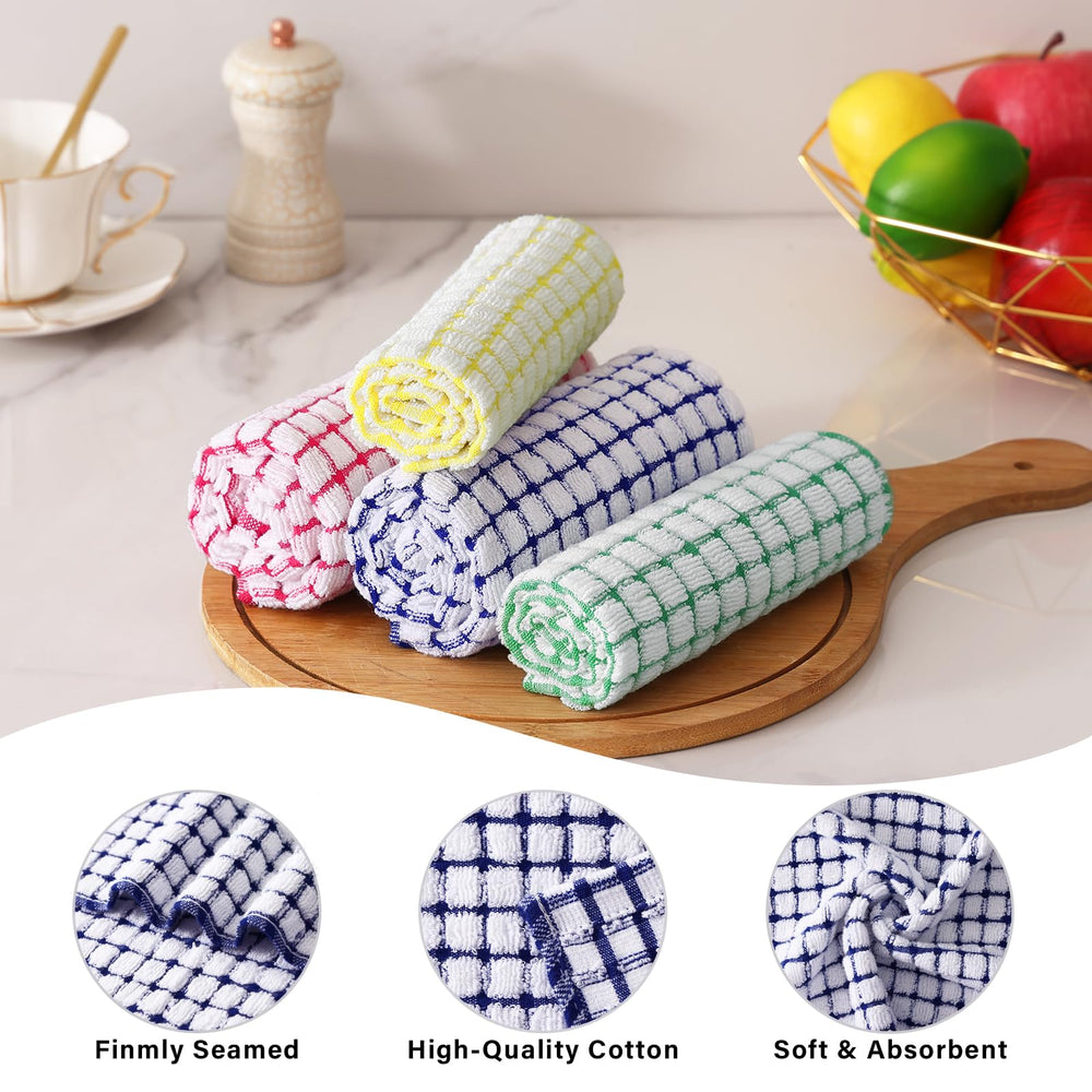 Homaxy towel drying dishes demonstrating fast absorption and streak-free finish