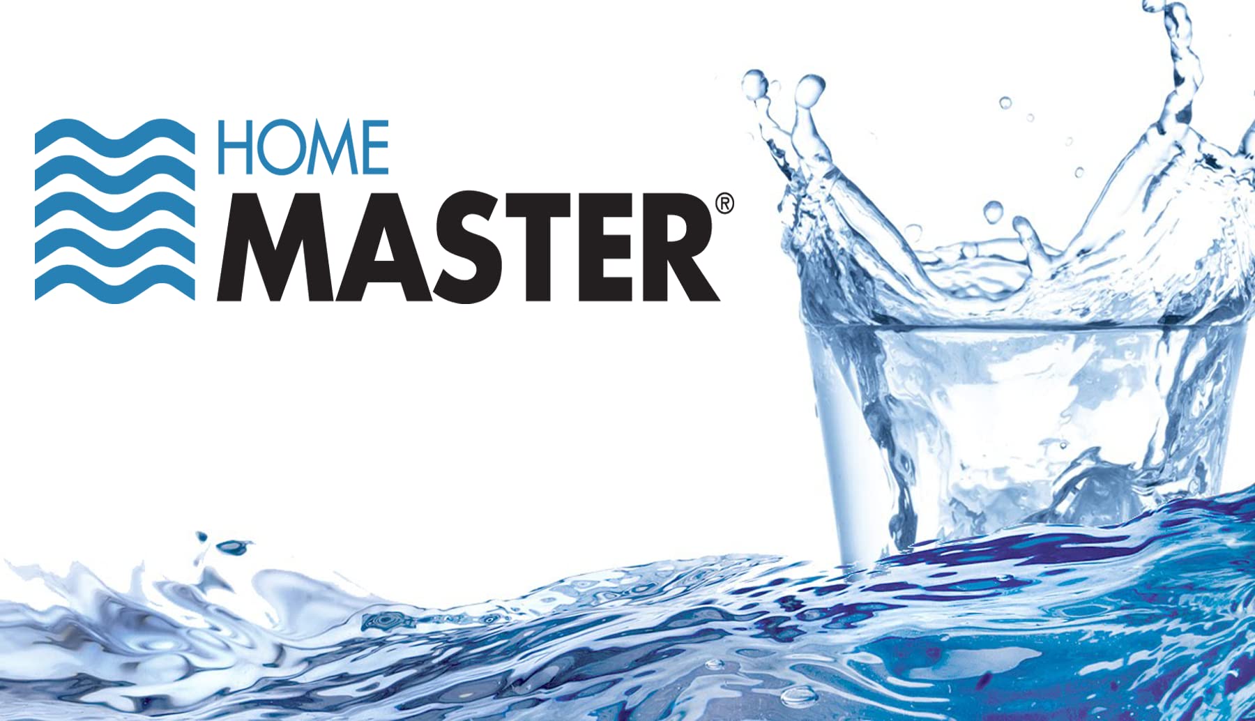 Home Master filter set installed under sink demonstrating easy maintenance