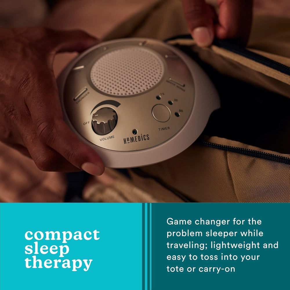 Homedics in nursery beside crib soothing baby with predictable sound benefit