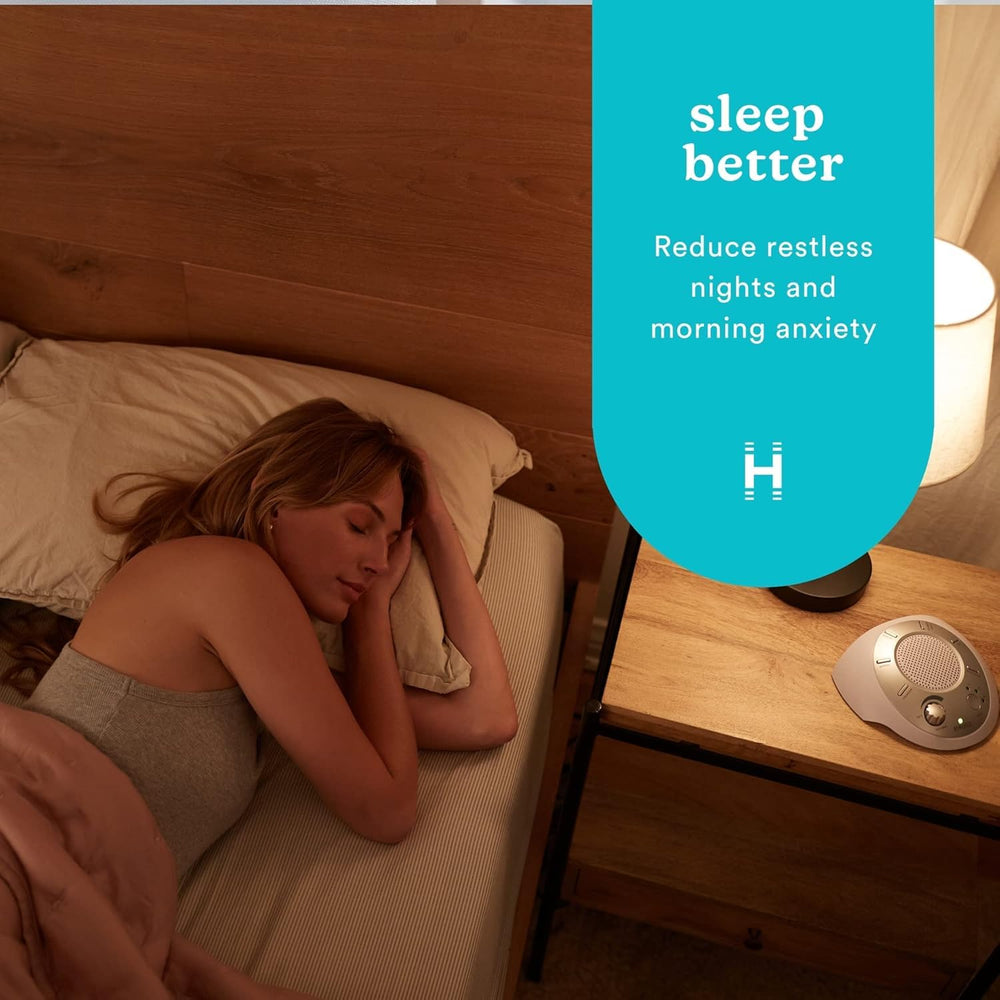 Homedics side controls with volume and timer buttons for easy customization benefit