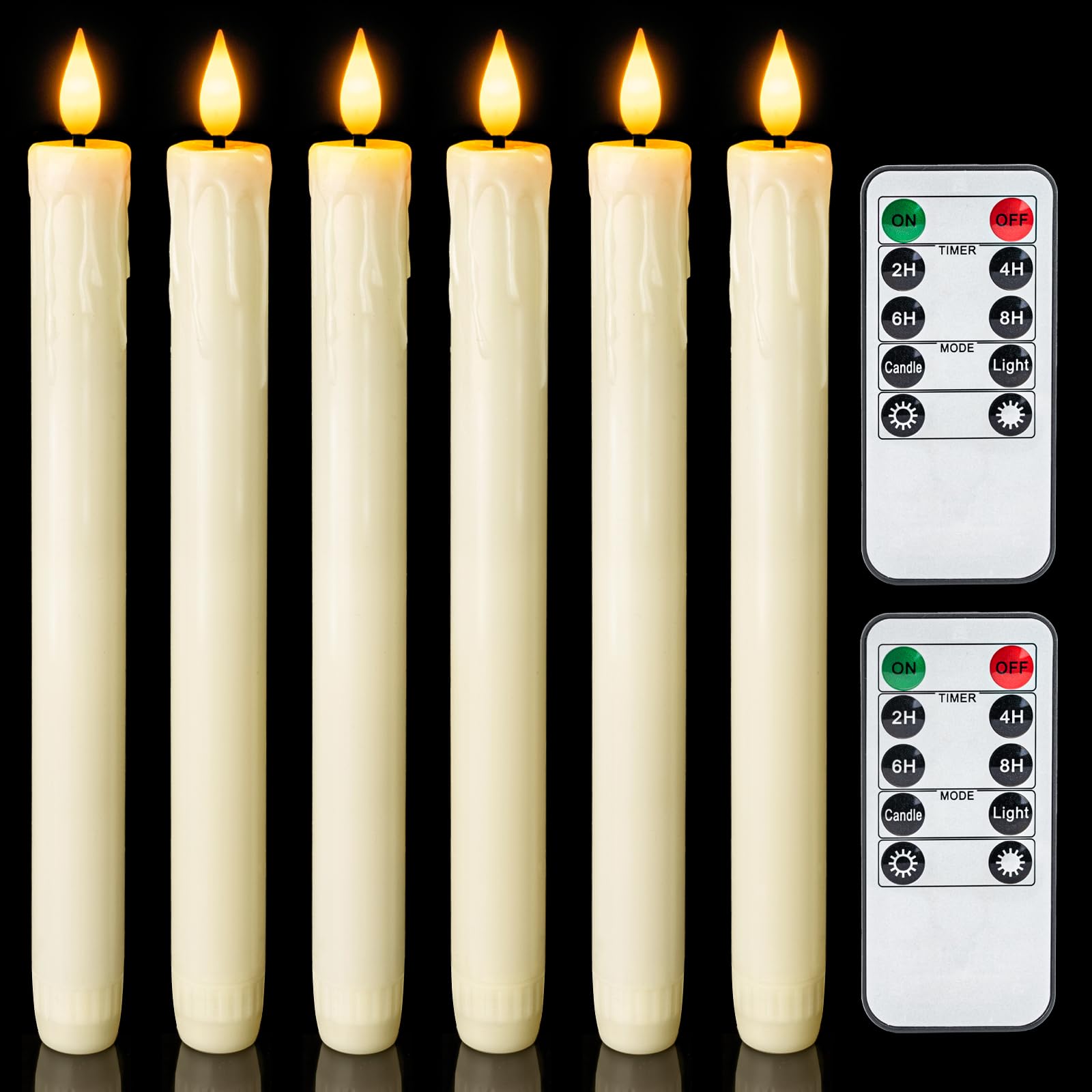 Homemory front packaging showing six ivory tapers, presents ready-to-use convenience