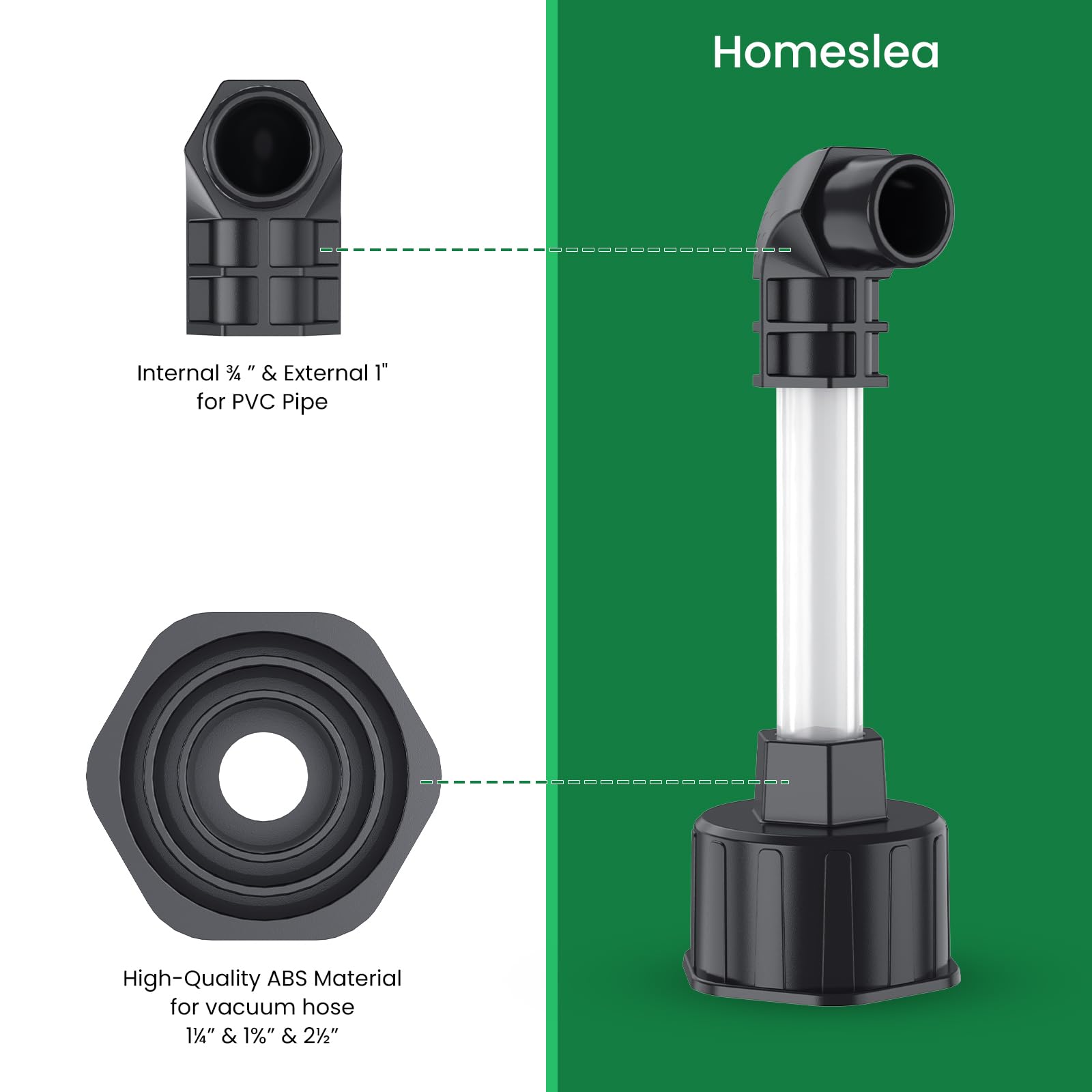 Homeslea durable ABS and PVC joint detail for long-lasting use