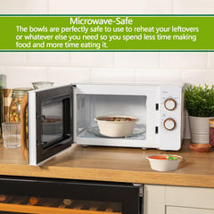 Homestockplus bowl in use with steaming ramen demonstrating heat-safe convenience