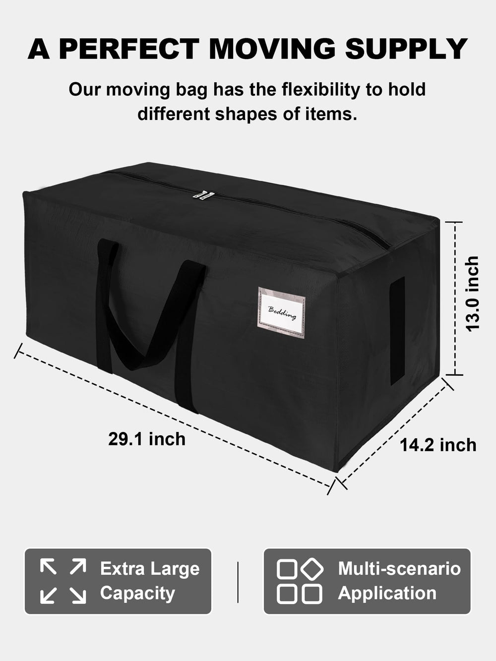 HOMESURE folded stack illustrating compact storage and space-saving benefit