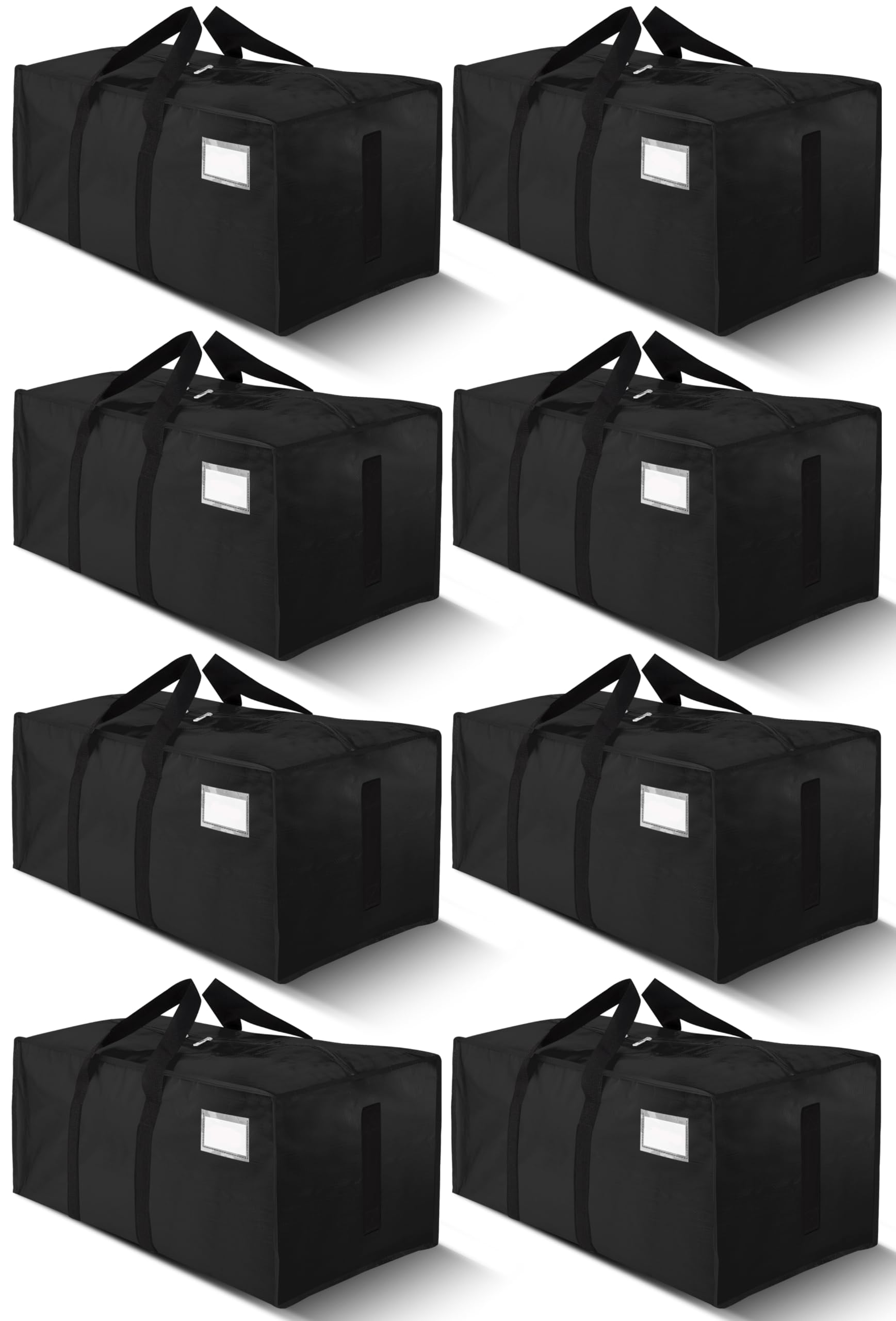 HOMESURE front view of packed bag showing capacity and neat storage benefit