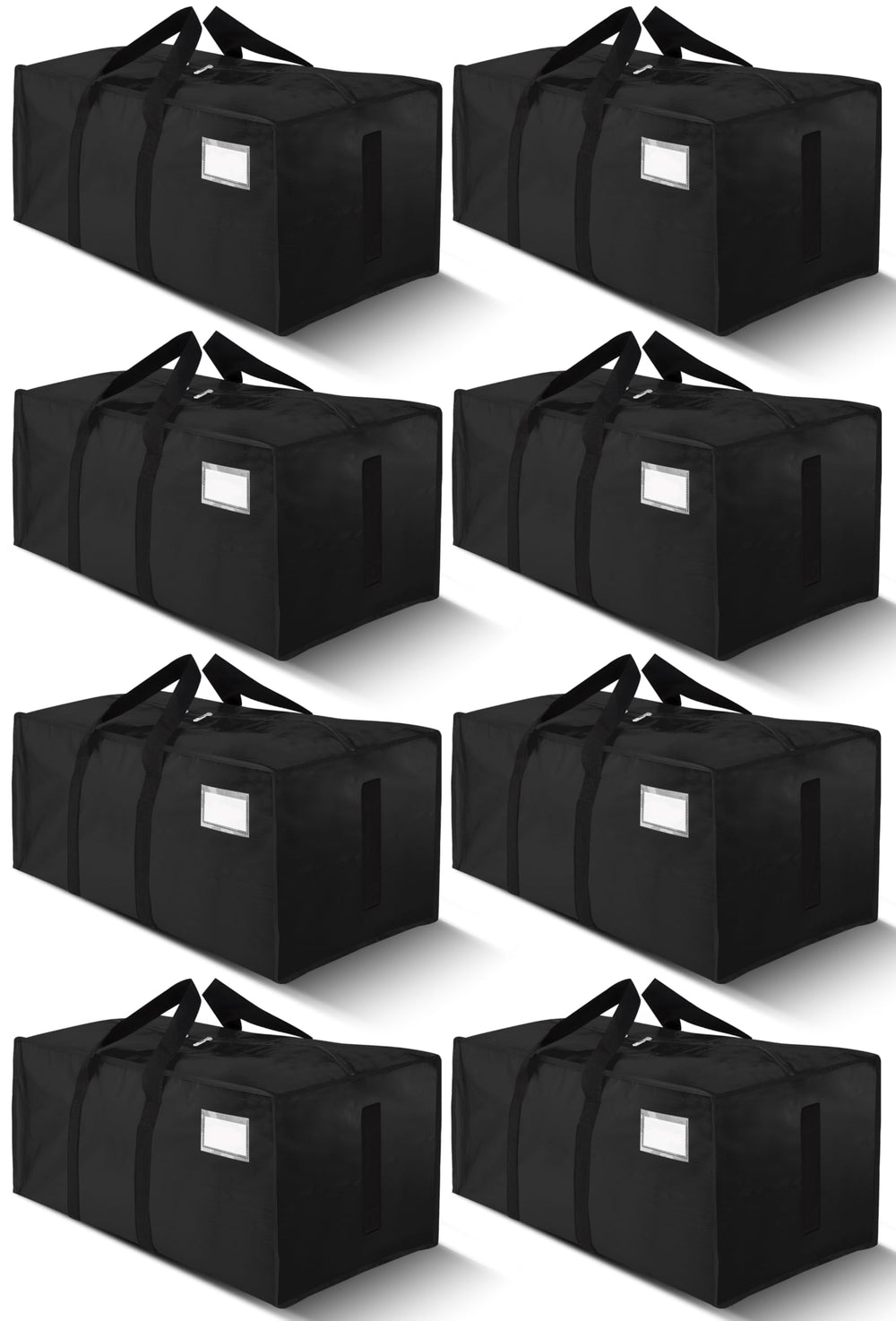 HOMESURE front view of packed bag showing capacity and neat storage benefit