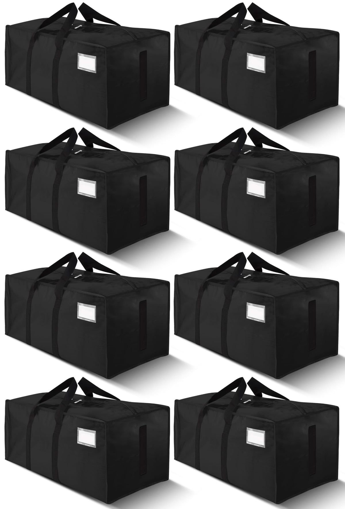 HOMESURE front view of packed bag showing capacity and neat storage benefit