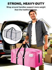 HOMESURE close-up of wrap-around handles demonstrating secure heavy-lift support