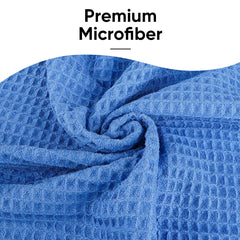 HOMEXCEL full-length towel laid on yoga mat demonstrating complete coverage