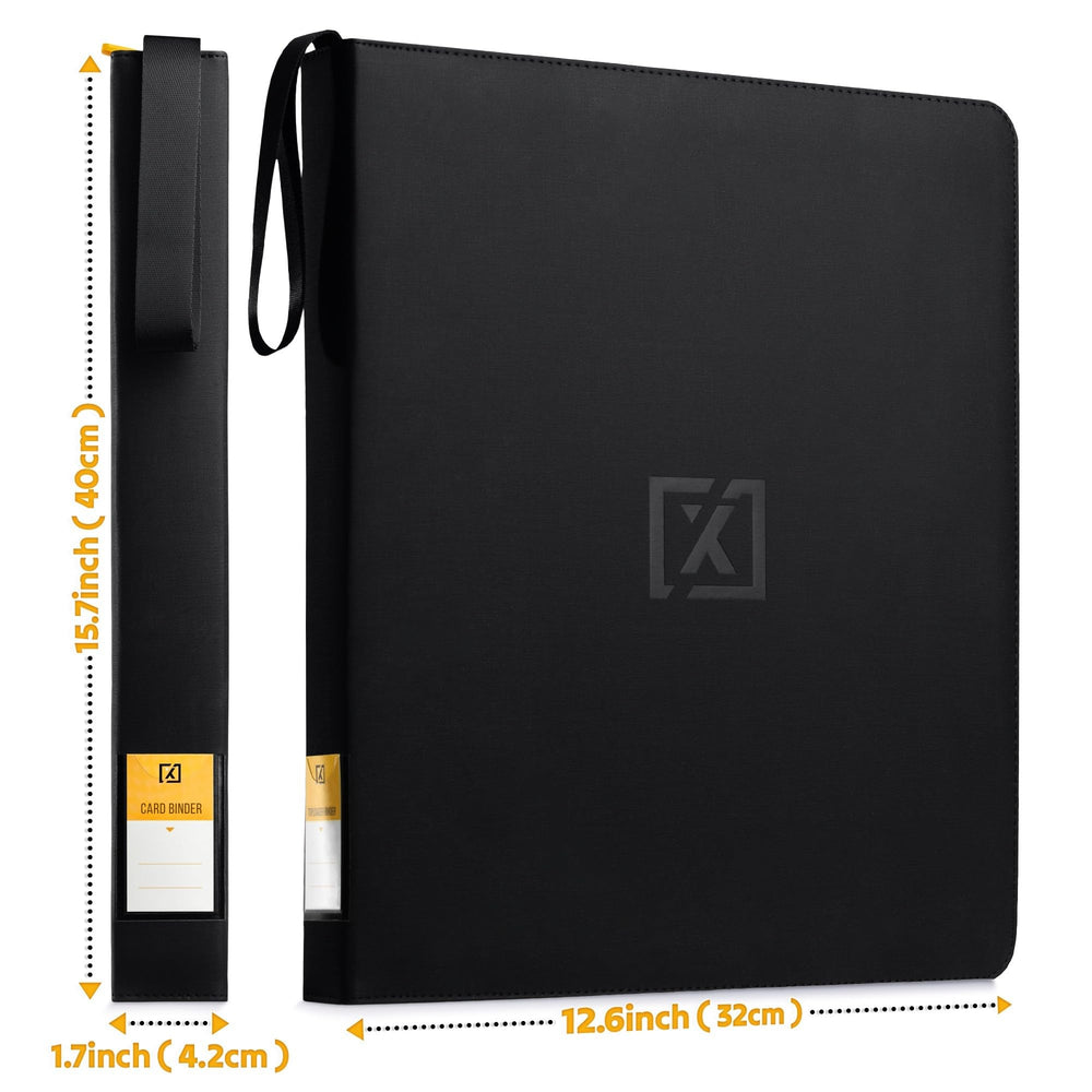 HOMEXPRO binder next to cards to show scale and large capacity benefit